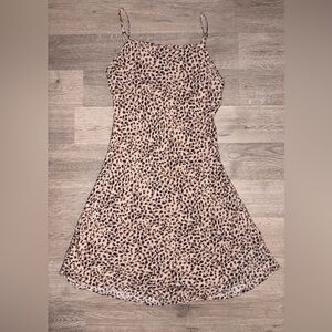 Abercrombie & Fitch Tan Leopard Print Dress
